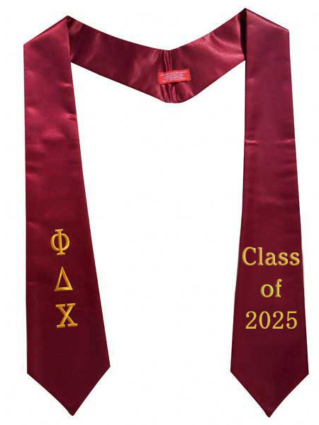 Burgundy stoles