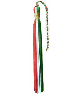 Red/White/Green tassels