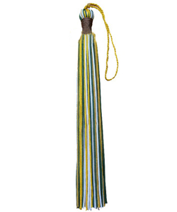 White/Green/Yellow Gold tassels