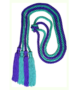 Purple/Kelly Green honor cord