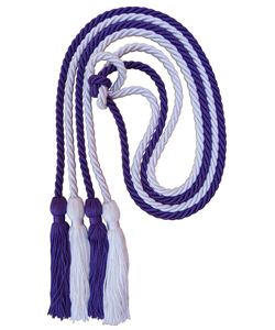 Purple/White Honor Cord