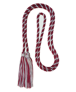 Burgundy/Silver honor cord