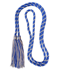 Royal Blue/Silver honor cord