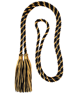 Light Gold/Black honor cord